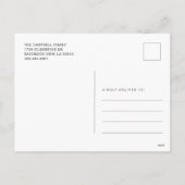 引っ越しました休日の住所の引越し案内 シーズンポストカード (裏面)