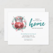 引っ越しました休日の引越し案内はがき (正面/裏面)