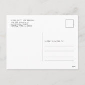 引っ越しました休日の引越し案内はがき シーズンポストカード (裏面)