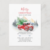 引っ越しました休日の引越し案内はがき シーズンポストカード (正面)