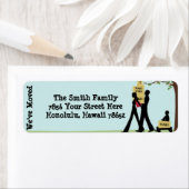 引っ越しました住所 シールファミリ(ボックス付き) ラベル (インサイチュ)