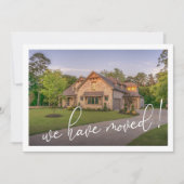 引っ越しました写モダン真引っ越しのお知らせ 案内状 (正面)