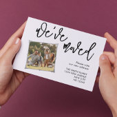 引っ越しました写真お知らせポストカード 案内ポストカード