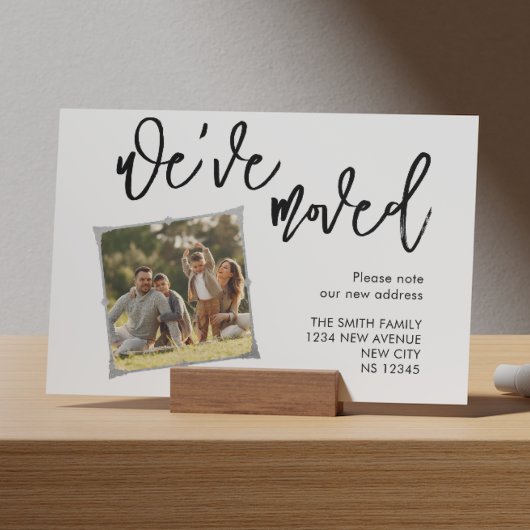 引っ越しました写真お知らせポストカード 案内ポストカード