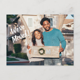 引っ越しました写真のお知らせ ポストカード