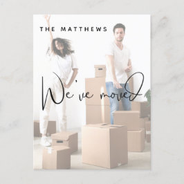 引っ越しました写真のアドレス変更のお知らせ ポストカード
