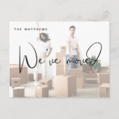 引っ越しました写真のアドレス変更のお知らせ ポストカード (正面)