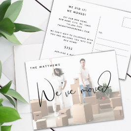 引っ越しました写真のアドレス変更のお知らせ ポストカード