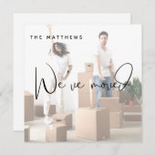 引っ越しました写真のアドレス変更のお知らせ 招待状 (正面/裏面)