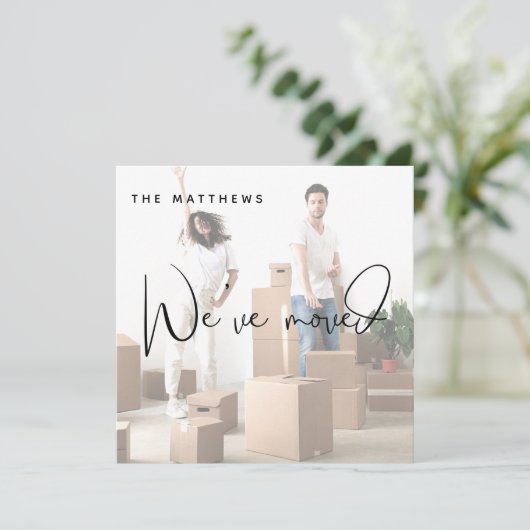 引っ越しました写真のアドレス変更のお知らせ 招待状 (スタンド正面)