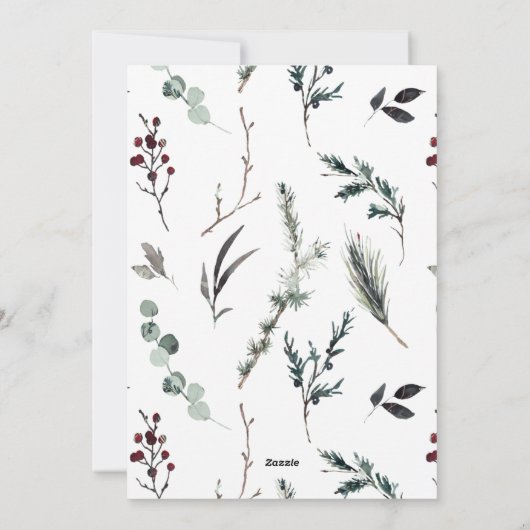 引っ越しました冬の植物移動のお知らせ シーズンカード (裏面)