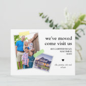 引っ越しました和紙テープ写真カスタムニューホーム 案内状 (スタンド正面)