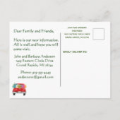 引っ越しました国側フェンスフローラ予算移動 案内ポストカード (裏面)