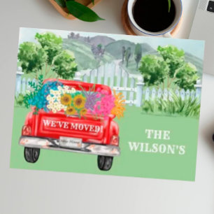 引っ越しました国側フェンスフローラ予算移動 案内ポストカード