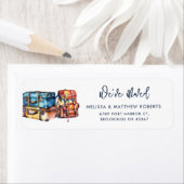 引っ越しました変更の住所差出人住所 ラベル (インサイチュ)