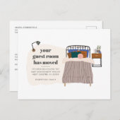 引っ越しました変更の移動 案内ポストカード (正面/裏面)