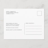 引っ越しました変更の移動 案内ポストカード (裏面)