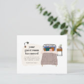 引っ越しました変更の移動 案内ポストカード (スタンド正面)