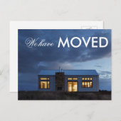 引っ越しました夕べ写真 案内ポストカード (正面/裏面)