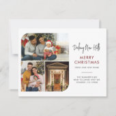 引っ越しました家族の写真コラージュのクリスマスムービング (正面)