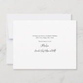 引っ越しました家族の写真コラージュのクリスマスムービング (裏面)