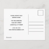 引っ越しました山の住所の変更 案内ポストカード (裏面)