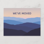 引っ越しました山の日の出の住所の変更 ポストカード (正面)