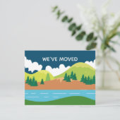 引っ越しました山の自宅住所の変更 案内状 (スタンド正面)