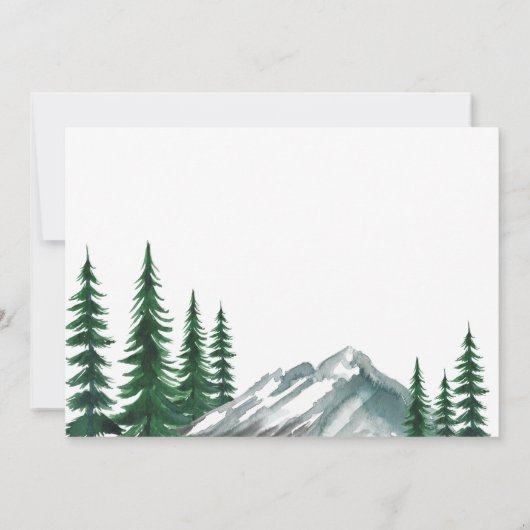 引っ越しました山林の写真の移動 案内状 (裏面)