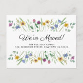 引っ越しました山花移動 案内ポストカード (正面)