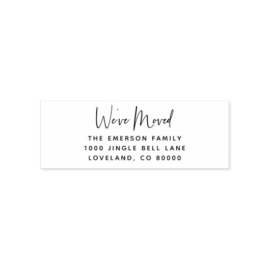 引っ越しました差出人住所スタンプ セルフインキングスタンプ (デザイン)