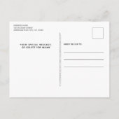 引っ越しました愛国米国アメリカ国旗の移動 案内ポストカード (裏面)