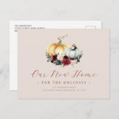 引っ越しました感謝感動的な発表 ポストカード (正面/裏面)