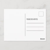 引っ越しました手書き書新しいアドレスP ポストカード (裏面)