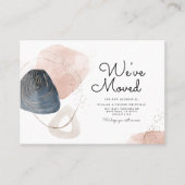 引っ越しました抽象芸術の新しいアドレスの移動 名刺 (正面)