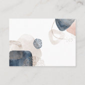 引っ越しました抽象芸術の新しいアドレスの移動 名刺 (裏面)