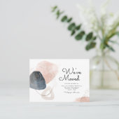 引っ越しました抽象芸術の新しいアドレスの移動 名刺 (スタンド正面)