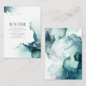 引っ越しました抽象芸術モダンの移行発表 ノートカード (正面/裏面)