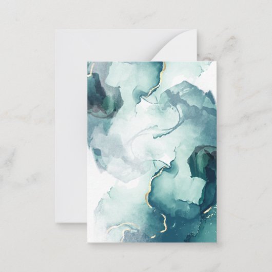 引っ越しました抽象芸術モダンの移行発表 ノートカード (裏面)