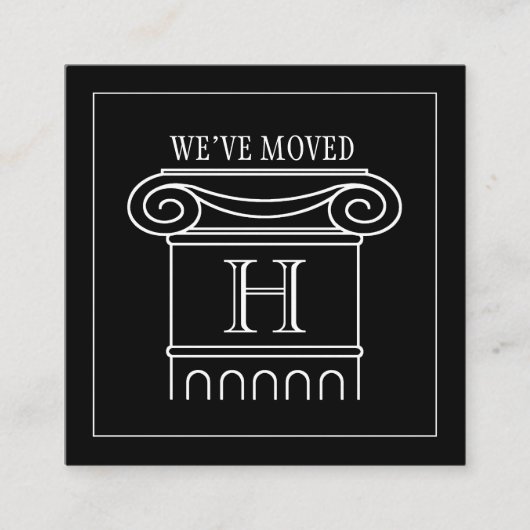 引っ越しました挿入 | 住所の変更 エンクロージャーカード (正面)