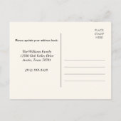 引っ越しました新しいアドレスモダンプラント 案内ポストカード (裏面)