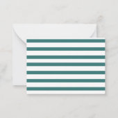 引っ越しました新しいアドレス水の色の赤いドア移動 ノートカード (裏面)