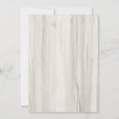 引っ越しました新しいアドレス素朴ウッドの写真の移動 案内状 (裏面)