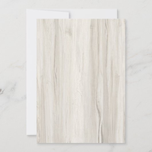 引っ越しました新しいアドレス素朴ウッドの写真の移動 案内状 (裏面)