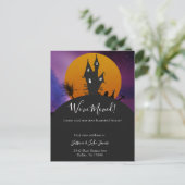 引っ越しました新しいアドレス通知の移動ハロウィーン 案内ポストカード (スタンド正面)