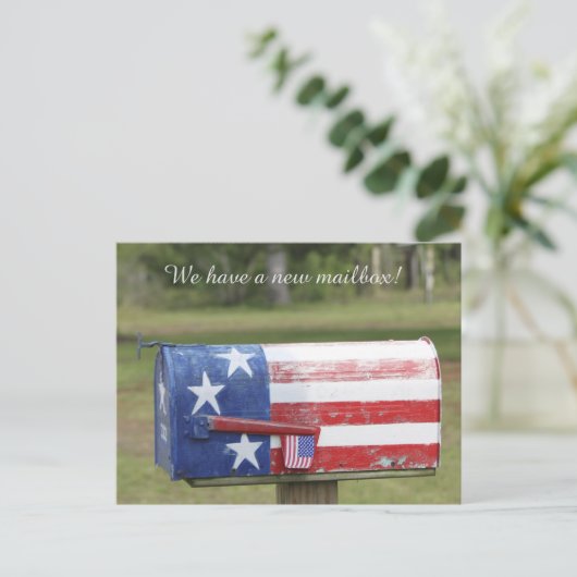 引っ越しました新しいアドレス通知はがき ポストカード (スタンド正面)