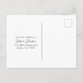 引っ越しました新しいアドレス通知ハロウィーン移動 案内ポストカード (裏面)