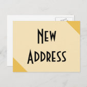 引っ越しました新しいアドレス 案内ポストカード (正面/裏面)