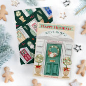 引っ越しました新しいホームカラーまたはビジネス用水カラークリスマス シーズンカード