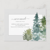 引っ越しました新しいホームスクリプトパインツリーの発表 ポストカード (正面)